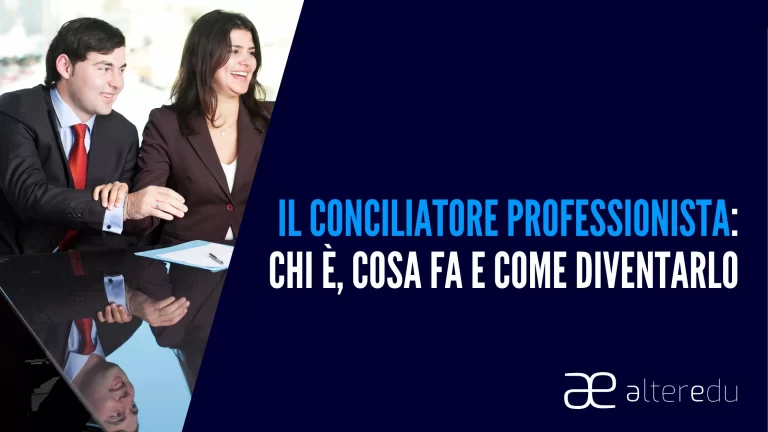 conciliatore professionista al lavoro