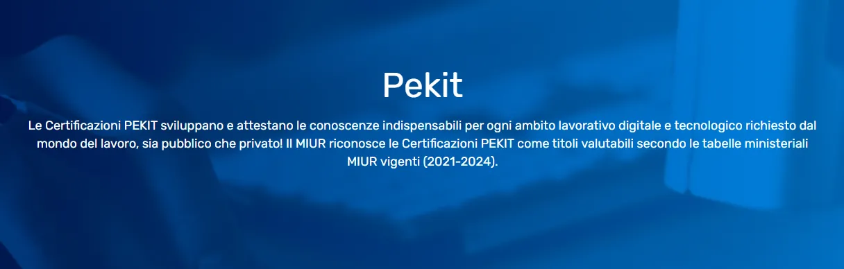 certificazioni pekit alteredu