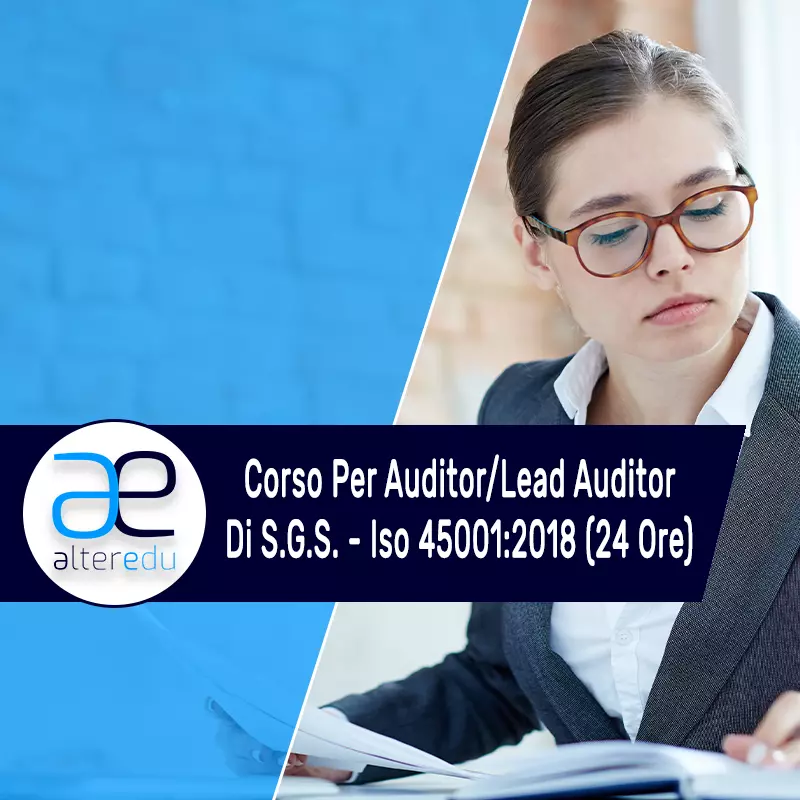 Auditor Interno al lavoro dopo avere frequentato il Corso Online di Auditor/Lead Auditor ISO 45001:2018
