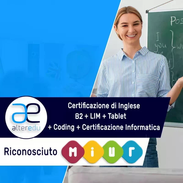 inglese B2 + Lim + Tablet + Coding + Certificazione Informatica