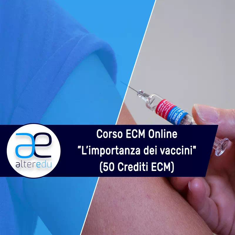 Dottore mentre somministra un vaccino dopo il Corso ECM su Vaccini Online