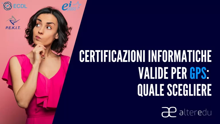 certificazioni informatiche gps