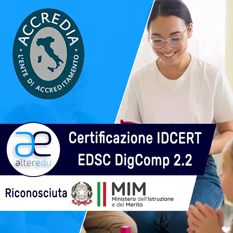 Certificazione IDCERT EDSC DigComp 2.2