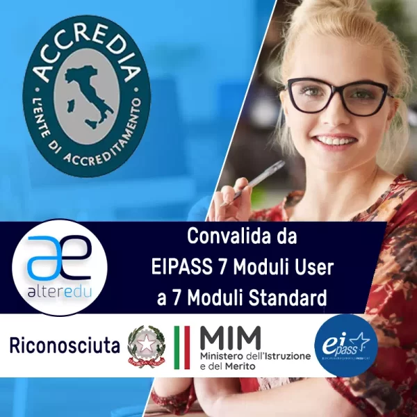 Convalida da EIPASS 7 Moduli User a 7 Moduli Standard