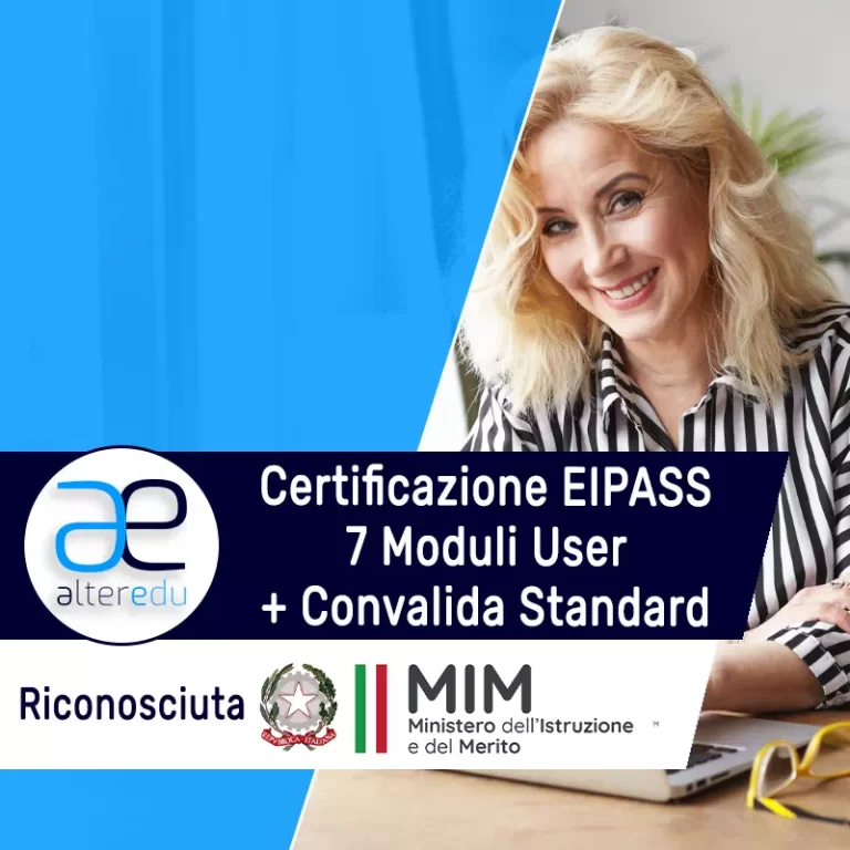 Certificazione EIPASS 7 Moduli User + Convalida Standard
