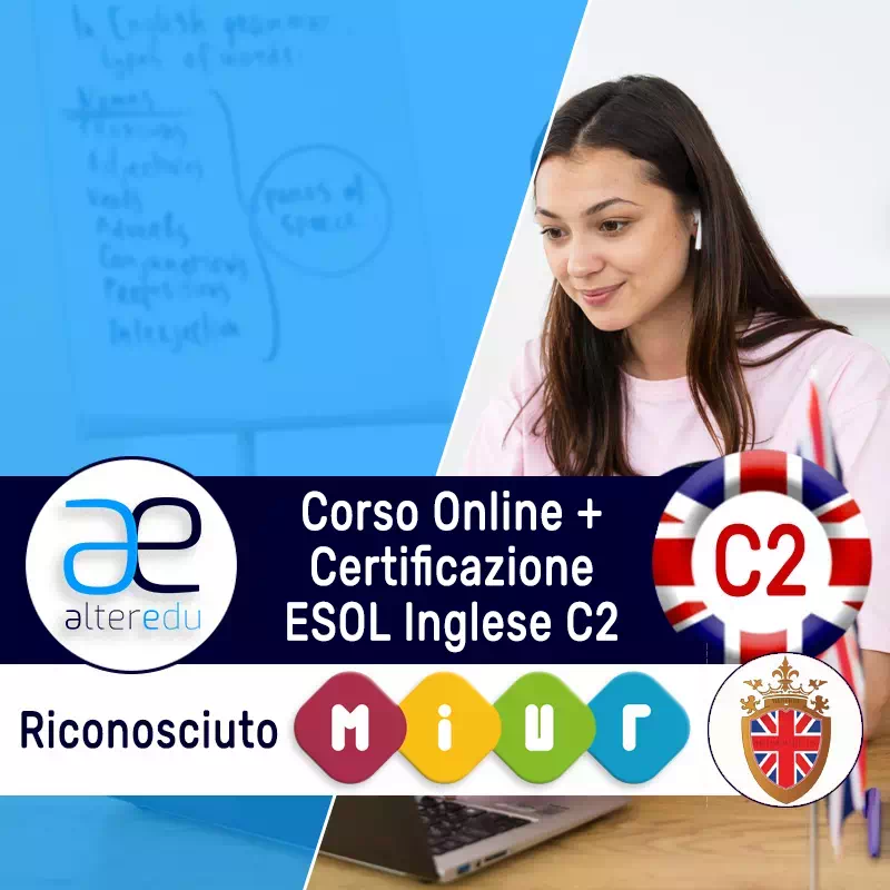 Corso Online + Certificazione ESOL Inglese C2 Riconosciuta MIUR